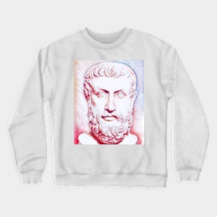 Parmenides of Elea Portrait | Parmenides of Elea Artwork | Line Art Crewneck Sweatshirt